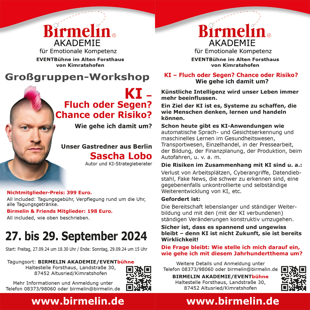 Birmelin AKADEMIE - Großgruppen Workshop 2024